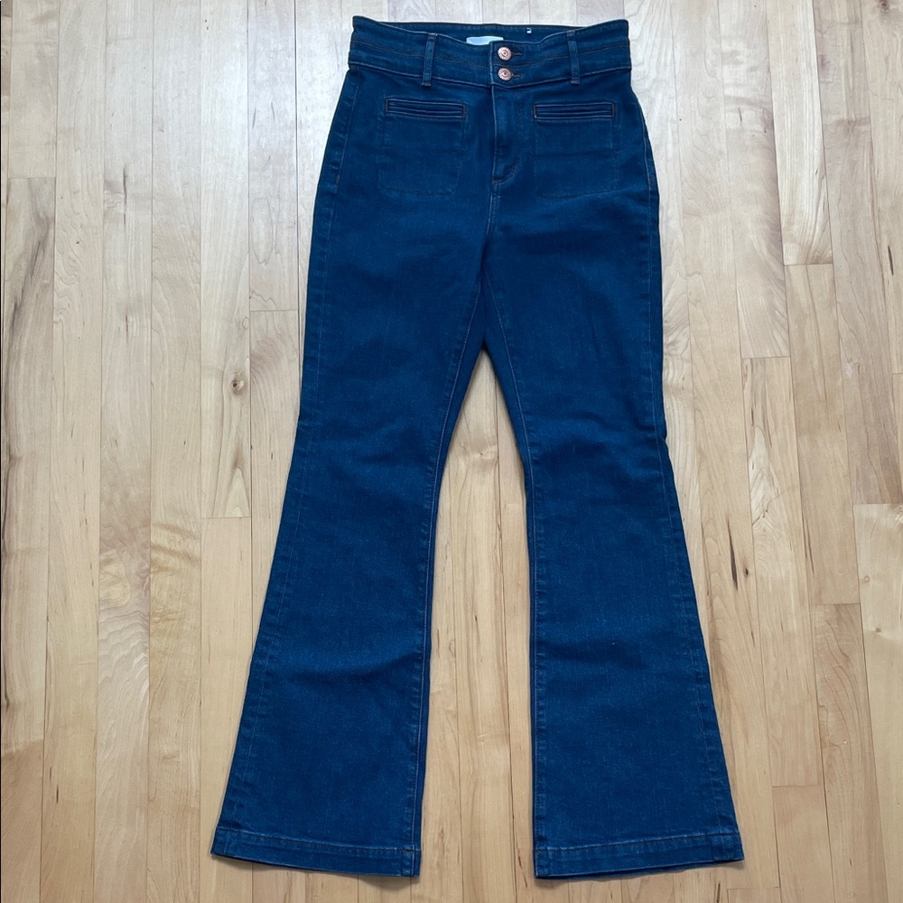 LOFT Dark Blue Flare Jeans